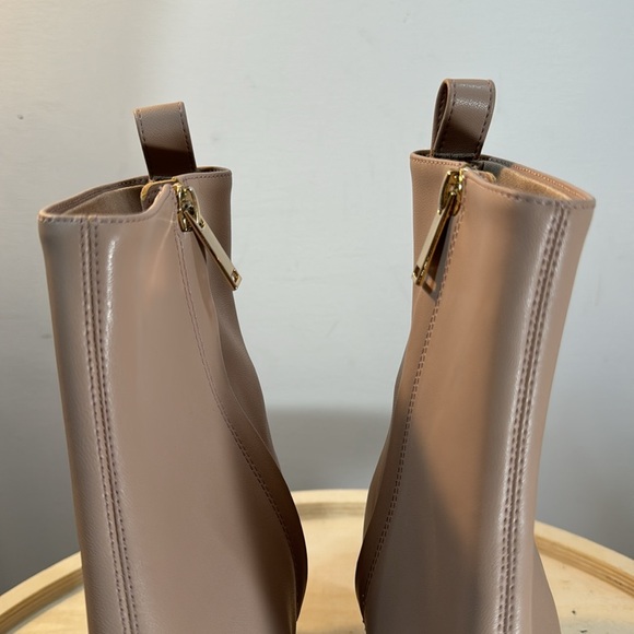 Square Toe H&M Ankle GoGo Style Boots Size 8 - Picture 8 of 9